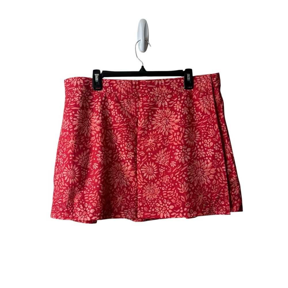 Rip Skirt Red Floral Tiki Wrap Beach Coverup Hawaii